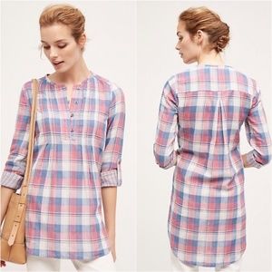 Anthropologie Holding Horses Plaid Tunic - 12